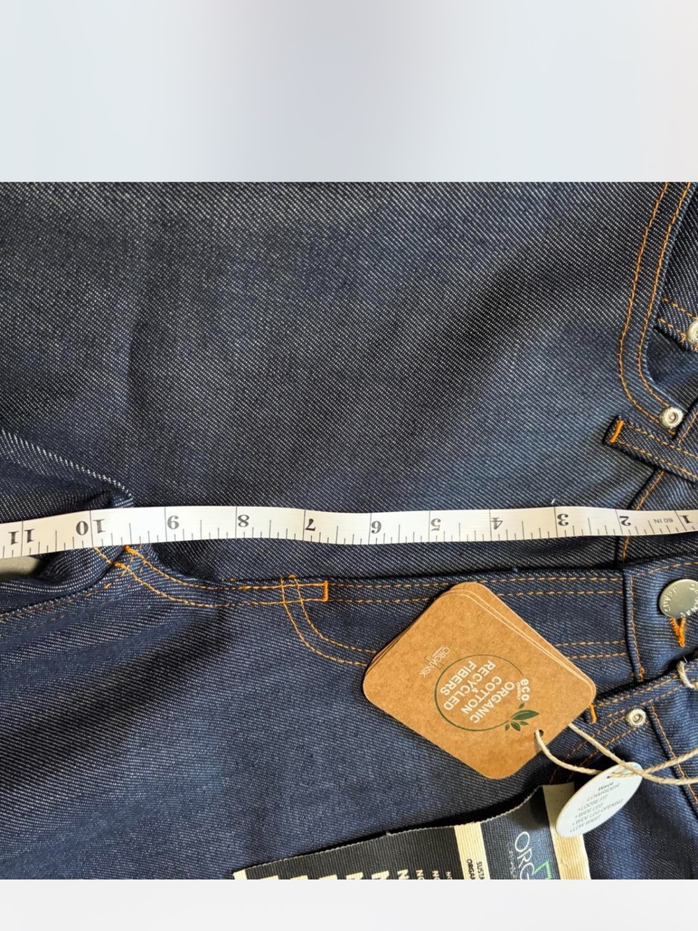 Organsk Copenhagen High Rise Wide Leg Jeans Dark Wash Organic Cotton NWT W30 L32 - Picture 7 of 8